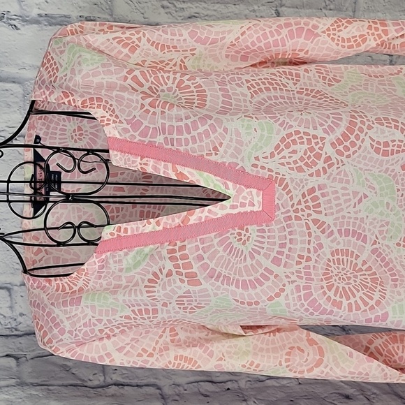 VINEYARD‎ VINES Mosiac Floral Print Cover Up Dress Medium - Picture 2 of 9